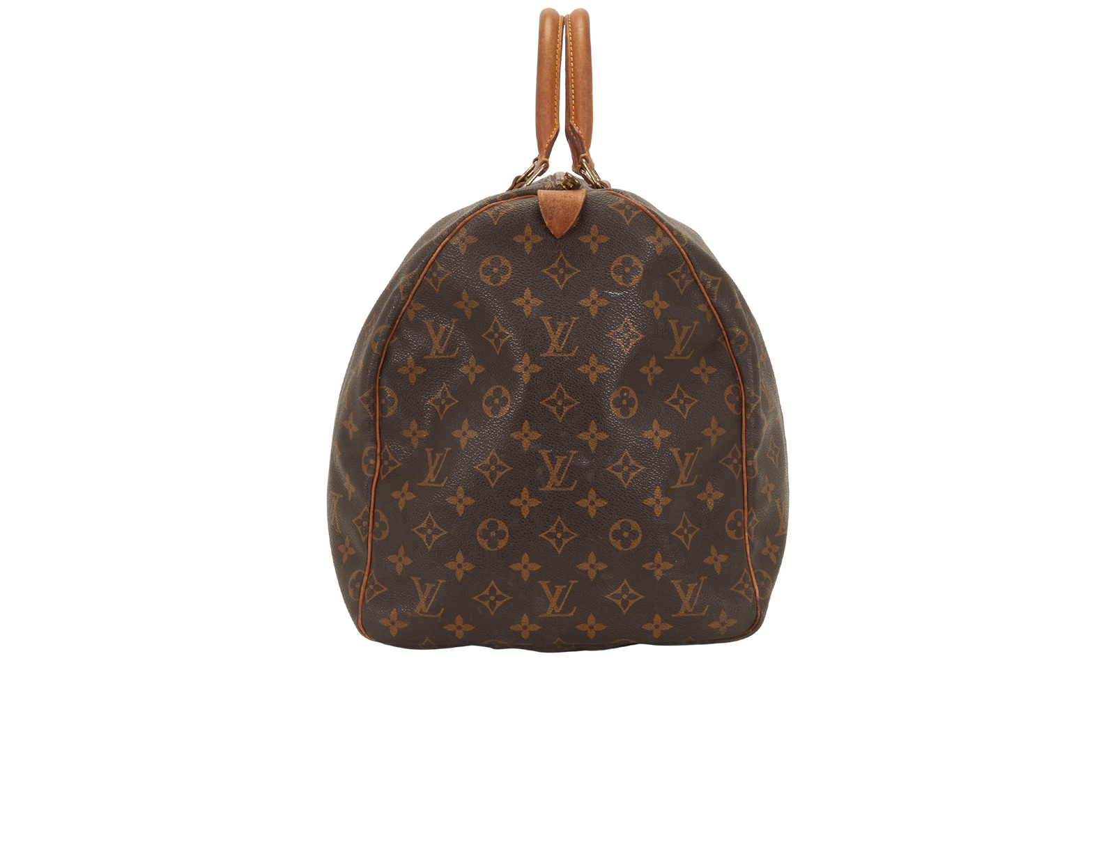 Keepall 55, &pound;795, Handbags, Brown, Canvas, Side view
